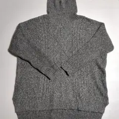 COLZA グレー タートルネックニット Mサイズ