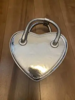 ◾️ZARA◾️キッズ/ ハンドバッグ◾️ハート◾️シルバー