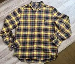 COEN DAILY CLOTHING チェック柄　綿麻ボタンダウンシャツMのサムネイル