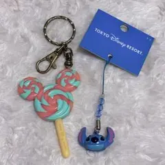 東京ディズニーリゾート ミッキー型 スティッチ ストラップ