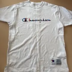 Champion チャンピオン Tシャツ 半袖 ホワイト マルチカラーロゴ