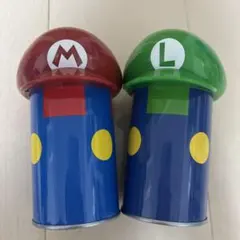 マリオとルイージの空き缶セット