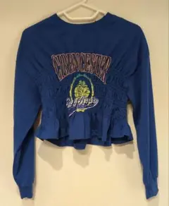 レピピアルマリオ　ブルー青長袖シャーリングロンTシャツL