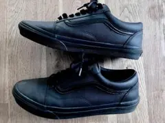 VANS オールドスクールPU M.BLACK　撥水　黒　美品