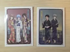エヴァンゲリオン 和紙ポストカード　シンジ&カヲル　アスカ&レイ&マリ