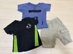 100センチ男子まとめ売り3点ブリーズほかTシャツ&ハーフパンツ夏用のサムネイル