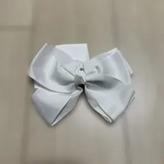 ホワイトリボン　バレッタ