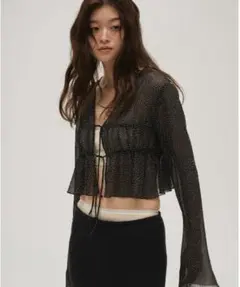 【美品】TODAYFUL Shirring Dot Cardiganのサムネイル