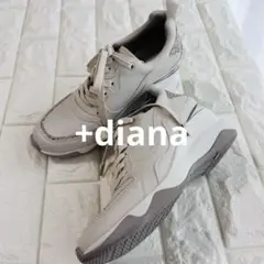 【美品】+diana ヒールアップスニーカー ラメグリッター 23.5cmのサムネイル