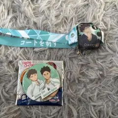 ハイキュー!! 及川徹 スマホストラップ 缶バッジ風ミラー