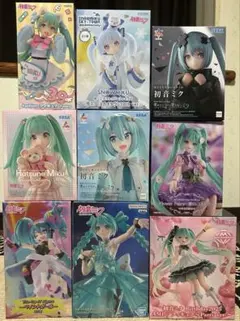 初音ミク　フィギュア　9体まとめ売り　AMP＋　雪ミク
