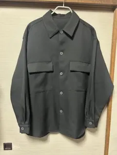 ジーユー ドライオーバーサイズ CPOシャツ ジャケット　Lサイズ　ブラック