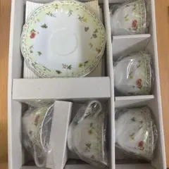 花柄ティーカップセット 5点