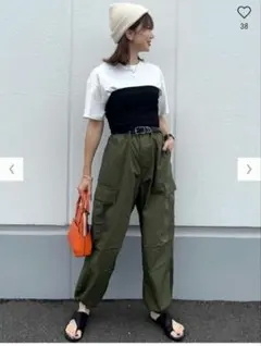 GU　ジーユー　白Tシャツ　Tシャツ　ビスチェ　リブ　セット　Sサイズ