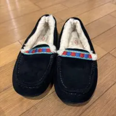 UGG ブラック モカシン スエード