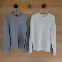 UNIQLO ウォッシャブルストレッチミラノリブクルーネックセーター