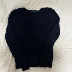 Polo Ralph Lauren ネイビー ケーブルニット Mサイズ