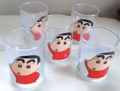 クレヨンしんちゃんグラス、コップ5個セット