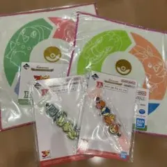 一番くじ「ポケモン」H賞ハンドタオル、I賞ラバーコレクションセット