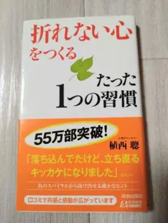 訳あり美品　折れない心をつくる　たった1つの習慣　植西聰　青春新書