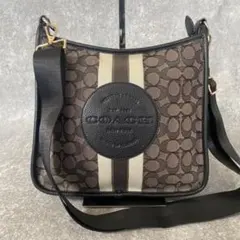 コーチ　ワンショルダーバッグ　デンプシー　シグネチャー　キャンバス　レザー