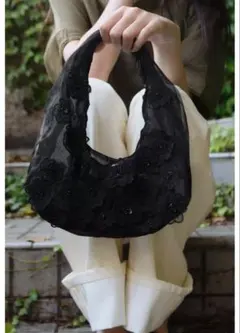 ZARA ミニショッパーメッシュ ビーズ