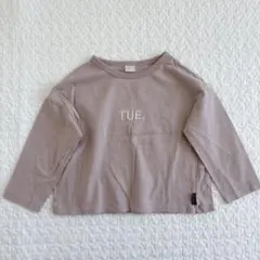 バースデイ　テータテート　くすみカラー　長袖　曜日Tシャツ　100