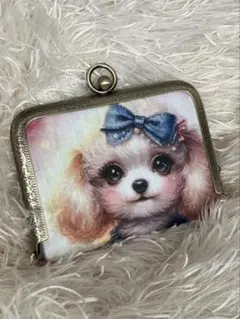 カードケース　がま口　名刺入れ　パネル生地　アニマル柄　印鑑ケース　爪楊枝ケース