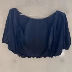 未着用　ボレロ　バルーン袖　黒