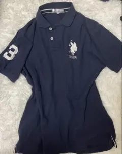 Y2k USPA ネイビー ポロシャツ 半袖　ビッグポニーのサムネイル