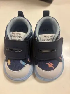 ベルト付きスニーカー ネイビー/ホワイト