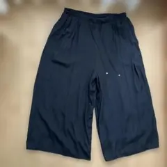 ワイドパンツ　レディース　L ガウチョパンツ　キュロットパンツ