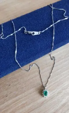 【セール中】エメラルド ダイヤモンド プラチナ ネックレス