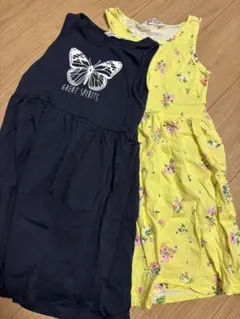 H&M ノースリーブワンピース 130 140cm 2点セット