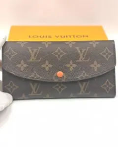 [美品]LOUISVUITTON オレンジ　ジッピーウォレット モノグラム　中古