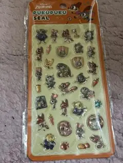 公式ライセンス商品 ズートピア ディズニー ぷくぷくシール