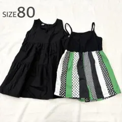 ベビー キッズ サイズ80 ティアードワンピース ロンパースのサムネイル
