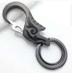 新品　キーホルダー ダブルリング式 キーリング 鍵 メタリック メンズ オシャレ