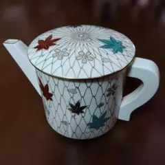 未使用品 茶道具 片口水注 水注 色絵 花七宝 陶器 茶の湯道具 茶道。33
