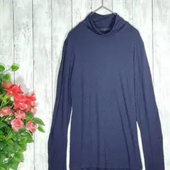 【イトーヨーカ堂】 Tシャツ カットソー トップス タートルネック ネイビー