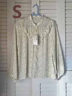 【新品】ROPÉ PICNIC ドット長袖シフォンブラウス