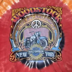 HARLEY-DAVIDSON WOODSTOCK タイダイ 両面プリント