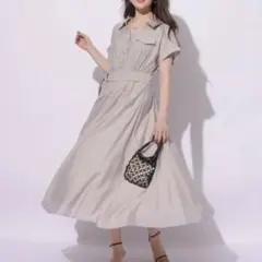 【美品】アプワイザーリッシェ シアーシャツ半袖ワンピース