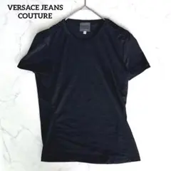 VERSACE 半袖トップス 黒 M シアー ストレッチ イタリア製 メデューサのサムネイル