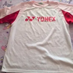 YONEX ピンク ホワイト Tシャツ L