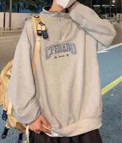 【ZOZOTOWN売り切れ】ハーフジップビッグシルエットスウェット