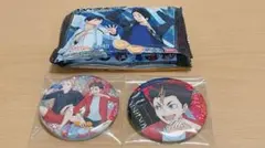 ハイキュー　缶バッチビスケット　夜久衛輔/西谷夕 2点セット