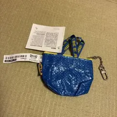 IKEA ミニポーチ ミニバッグ型 青