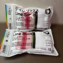 ファミリーマート　ラインソックス ソメイヨシノ　東京限定セット　25-28 靴下