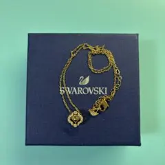 SWAROVSKI スワロフスキー ブレスレット ゴールド スワンチャーム付き